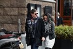 Amsterdam 27 januari 2018 
Martijn Krabbe en zijn vriendin Noi Pakon verlaten het conservatorium Hotel op Martijn zijn vespa scooter
