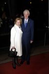 Apeldoorn 19 januari 2018
Prinses Margriet Pieter v Vollenhoven vieren de 75e verjaardag van Margriet in de schouwburg van Apeldoorn. Martin Schroder met zijn vrouw