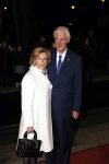 Apeldoorn 19 januari 2018
Prinses Margriet Pieter v Vollenhoven vieren de 75e verjaardag van Margriet in de schouwburg van Apeldoorn. Martin Schroder met zijn vrouw