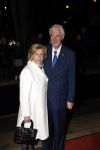 Apeldoorn 19 januari 2018
Prinses Margriet Pieter v Vollenhoven vieren de 75e verjaardag van Margriet in de schouwburg van Apeldoorn. Martin Schroder met zijn vrouw