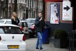 Amsterdam 22 januari 2018 
Esteel Cruijff met haar zoon Maxim Gullit op de cornelis schuytstraat