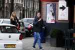 Amsterdam 22 januari 2018 
Esteel Cruijff met haar zoon Maxim Gullit op de cornelis schuytstraat