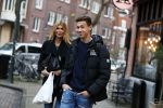 Amsterdam 22 januari 2018 
Esteel Cruijff met haar zoon Maxim Gullit op de cornelis schuytstraat
