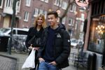 Amsterdam 22 januari 2018 
Esteel Cruijff met haar zoon Maxim Gullit op de cornelis schuytstraat
