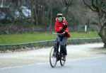 Amsterdam 11 januari 2018 
Mieke v d Weij na het sporten op de fiets in het vondelpark.