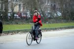 Amsterdam 11 januari 2018 
Mieke v d Weij na het sporten op de fiets in het vondelpark.