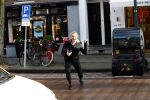 Amsterdam 19 januari 2018
Nicolette v Dam met haar Biro karretje