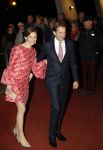 Apeldoorn 19 januari 2018
Prinses Margriet Pieter v Vollenhoven vieren de 75e verjaardag van Margriet in de schouwburg van Apeldoorn. Prins Floris en Prinses Aimee