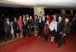 Apeldoorn 19 januari 2018
Prinses Margriet Pieter v Vollenhoven vieren de 75e verjaardag van Margriet in de schouwburg van Apeldoorn. Prins Maurits Prinses Marilene Prins Floris Prinses Aimee Prins Bernhard jr Prinses Annette Prins Pieter Christiaan en Prinses Aimee met bijna alle kleinkinderen