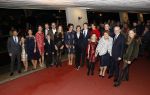 Apeldoorn 19 januari 2018
Prinses Margriet Pieter v Vollenhoven vieren de 75e verjaardag van Margriet in de schouwburg van Apeldoorn. Prins Maurits Prinses Marilene Prins Floris Prinses Aimee Prins Bernhard jr Prinses Annette Prins Pieter Christiaan en Prinses Aimee met bijna alle kleinkinderen