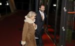 Apeldoorn 19 januari 2018
Prinses Margriet Pieter v Vollenhoven vieren de 75e verjaardag van Margriet in de schouwburg van Apeldoorn. Prinses Irene met schoonzoon Tjalling ten Cate