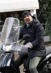 Amsterdam 22 januari 2018 
Ruud Gullit op zijn scooter in Amsterdam zuid