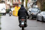 Amsterdam 22 januari 2018 
Ruud Gullit op zijn scooter in Amsterdam zuid