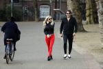 Amsterdam 6 januari 2018
Sonja bakker met haar nieuwe vriend Barry van Suijdam in het vondelpark.