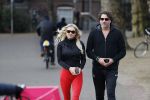 Amsterdam 6 januari 2018
Sonja bakker met haar nieuwe vriend Barry van Suijdam in het vondelpark.