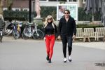 Amsterdam 6 januari 2018
Sonja bakker met haar nieuwe vriend Barry van Suijdam in het vondelpark.