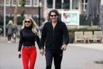 Amsterdam 6 januari 2018
Sonja bakker met haar nieuwe vriend Barry van Suijdam in het vondelpark.