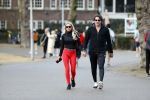 Amsterdam 6 januari 2018
Sonja bakker met haar nieuwe vriend Barry van Suijdam in het vondelpark.