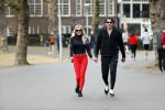 Amsterdam 6 januari 2018
Sonja bakker met haar nieuwe vriend Barry van Suijdam in het vondelpark.