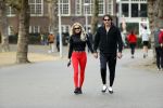Amsterdam 6 januari 2018
Sonja bakker met haar nieuwe vriend Barry van Suijdam in het vondelpark.