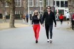 Amsterdam 6 januari 2018
Sonja bakker met haar nieuwe vriend Barry van Suijdam in het vondelpark.