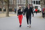 Amsterdam 6 januari 2018
Sonja bakker met haar nieuwe vriend Barry van Suijdam in het vondelpark.