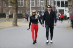 Amsterdam 6 januari 2018
Sonja bakker met haar nieuwe vriend Barry van Suijdam in het vondelpark.