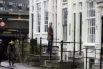 Amsterdam 4 januari 2018 
Thierry Baudet verlaat zijn huis waar door politie camera's opgehangen zijn.