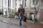 Amsterdam 4 januari 2018 
Thierry Baudet verlaat zijn huis waar door politie camera's opgehangen zijn.