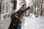 Amsterdam 4 januari 2018 
Thierry Baudet verlaat zijn huis waar door politie camera's opgehangen zijn.