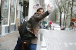Amsterdam 4 januari 2018 
Thierry Baudet verlaat zijn huis waar door politie camera's opgehangen zijn.