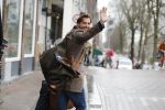Amsterdam 4 januari 2018 
Thierry Baudet verlaat zijn huis waar door politie camera's opgehangen zijn.