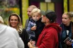 Schiphol 11 januari 2019
Andre Hazes jr en vriendin Monique Westenberg arriveren samen met familie en neef Djarno Hofland op schiphol na trip naar Ortlando.