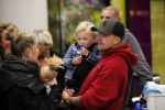 Schiphol 11 januari 2019
Andre Hazes jr en vriendin Monique Westenberg arriveren samen met familie en neef Djarno Hofland op schiphol na trip naar Ortlando. Moeder Djarno, zus Rachel.