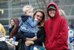 Schiphol 11 januari 2019
Andre Hazes jr en vriendin Monique Westenberg arriveren samen met familie en neef Djarno Hofland op schiphol na trip naar Ortlando.