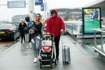 Schiphol 11 januari 2019
Andre Hazes jr en vriendin Monique Westenberg arriveren samen met familie en neef Djarno Hofland op schiphol na trip naar Ortlando.
