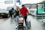 Schiphol 11 januari 2019
Andre Hazes jr en vriendin Monique Westenberg arriveren samen met familie en neef Djarno Hofland op schiphol na trip naar Ortlando.