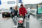 Schiphol 11 januari 2019
Andre Hazes jr en vriendin Monique Westenberg arriveren samen met familie en neef Djarno Hofland op schiphol na trip naar Ortlando.