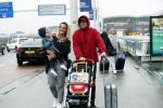 Schiphol 11 januari 2019
Andre Hazes jr en vriendin Monique Westenberg arriveren samen met familie en neef Djarno Hofland op schiphol na trip naar Ortlando.