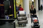 Schiphol 11 januari 2019
Andre Hazes jr en vriendin Monique Westenberg arriveren samen met familie en neef Djarno Hofland op schiphol na trip naar Ortlando.