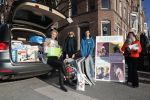 Amsterdam 20 januari 2019
Anouk Smulders Nino en Demi Wilkes en Erica na de aktie voor Kluivert Dog rescue center bij Blushing van Gordon