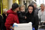 Schiphol 11 januari 2019
Andre Hazes jr en vriendin Monique Westenberg arriveren samen met familie en neef Djarno Hofland op schiphol na trip naar Ortlando.