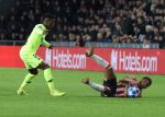 Eindhoven, 28 November 2018
Champions Leaguewedstrijd PSV-FC Barcelona, eindstand 1-2
Donyell Malen en Nelson Semedo