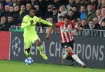 Eindhoven, 28 November 2018
Champions Leaguewedstrijd PSV-FC Barcelona, eindstand 1-2
Donyell Malen en Nelson Semedo