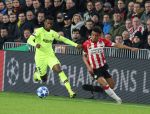 Eindhoven, 28 November 2018
Champions Leaguewedstrijd PSV-FC Barcelona, eindstand 1-2
Donyell Malen en Nelson Semedo