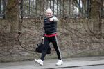 Amsterdam 7 januari 2018
Dries Roelvink onderweg naar de sportschool.