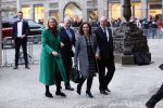 Amsterdam 15 januari 2019
Niieuwjaarsreceptie Koning Willem Alexander en koningin Maxima in paleis op de dam. De burgemeesters van de 4 grote steden komen aan bij het Koninklijk Paleis op de Dam voor de traditionele nieuwjaarsontvangst van de Koning. Vlnr Pauline Krikke, Jan van Zanen, Femke Halsema en Ahmed Aboutaleb