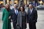 Amsterdam 15 januari 2019
Niieuwjaarsreceptie Koning Willem Alexander en koningin Maxima in paleis op de dam. De burgemeesters van de 4 grote steden komen aan bij het Koninklijk Paleis op de Dam voor de traditionele nieuwjaarsontvangst van de Koning. Vlnr Pauline Krikke, Jan van Zanen, Femke Halsema en Ahmed Aboutaleb