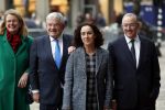 Amsterdam 15 januari 2019
Niieuwjaarsreceptie Koning Willem Alexander en koningin Maxima in paleis op de dam. De burgemeesters van de 4 grote steden komen aan bij het Koninklijk Paleis op de Dam voor de traditionele nieuwjaarsontvangst van de Koning. Vlnr Pauline Krikke, Jan van Zanen, Femke Halsema en Ahmed Aboutaleb