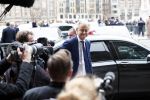 Amsterdam 15 januari 2019
Niieuwjaarsreceptie Koning Willem Alexander en koningin Maxima in paleis op de dam. Geert Wilders met zijn beveiliging